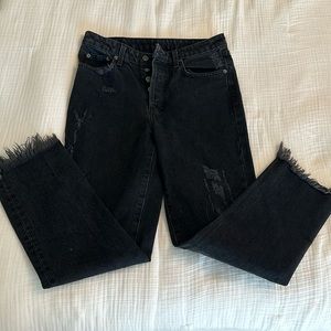 Black Distressed CARMAR denim size 28
